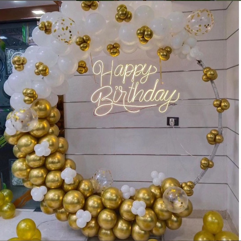 Golden Balloons Decoration