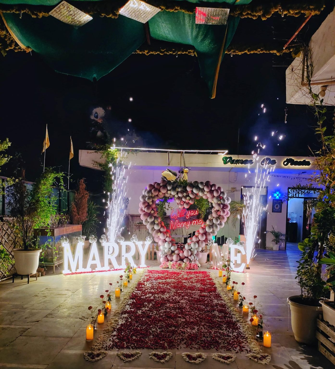 Romantic Marriage Proposal Decoration & Setups in Delhi NCR