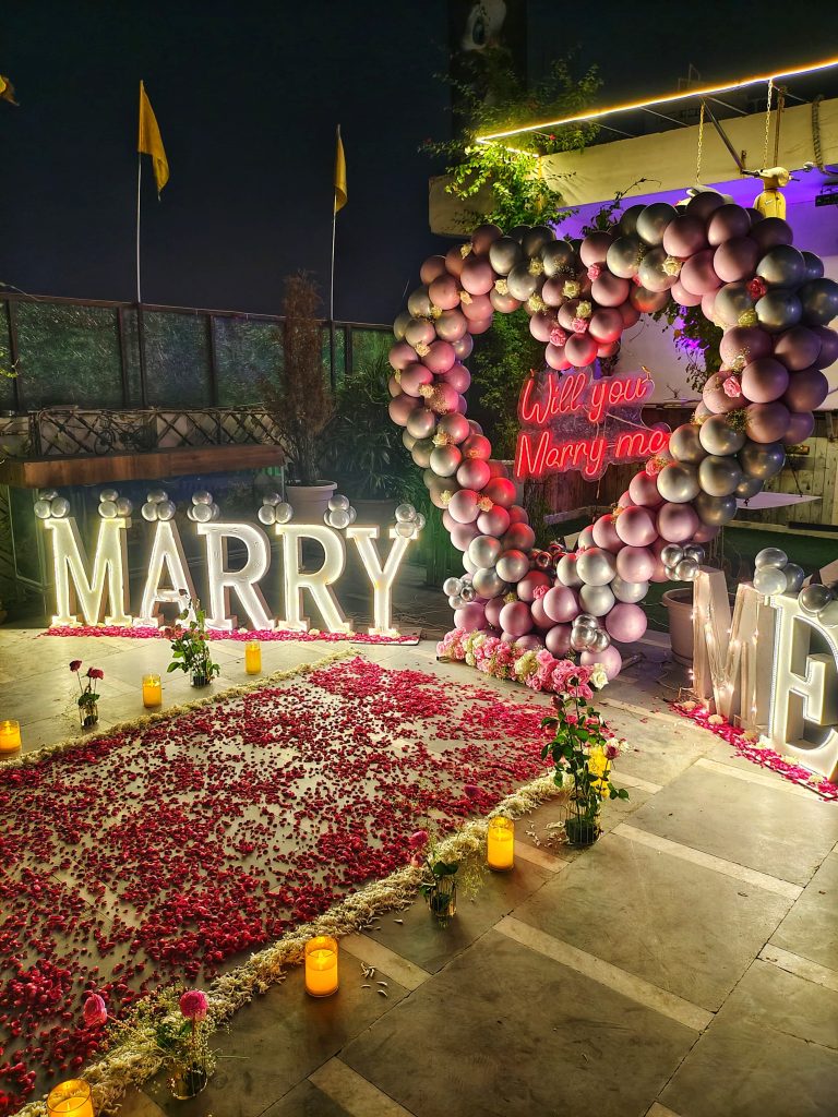 Romantic Proposal Decoration