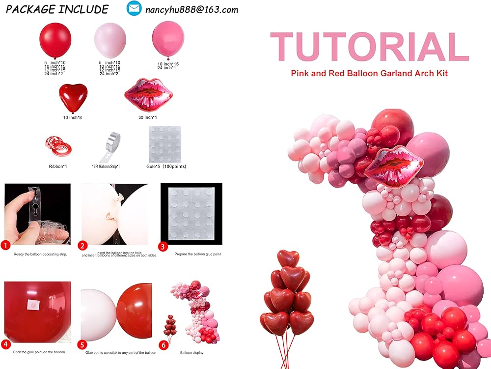 balloon arch kit valentine room decoration on amazon india