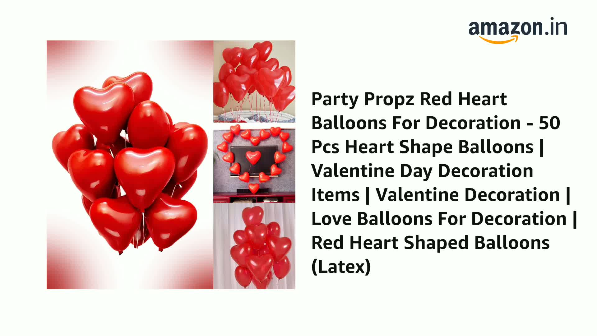 heart shaped balloons valentine decoration items on amazon india
