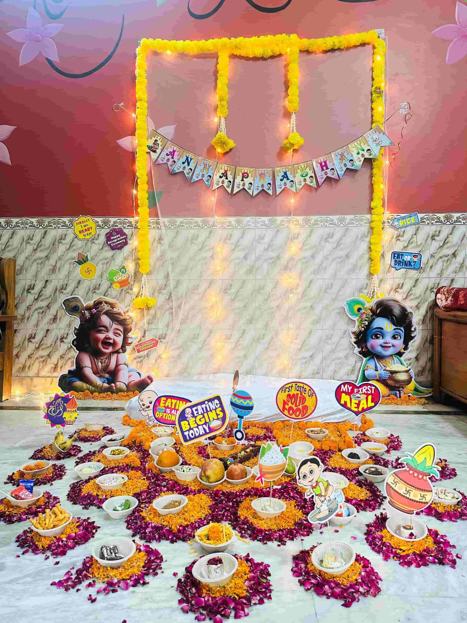 Annaprashan Decoration at Home