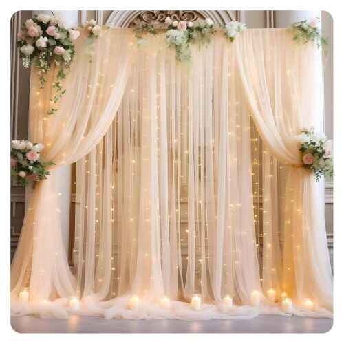 Engagement Stage with Drapes