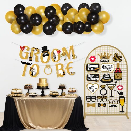 Groom to Be Sash & Balloon Bouquet Kit