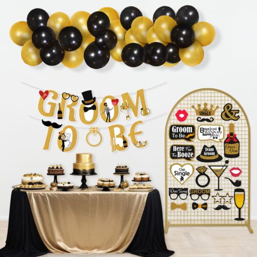 Groom to Be Sash & Balloon Bouquet Kit