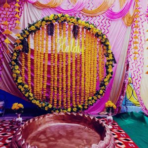 Haldi Decoration at Home