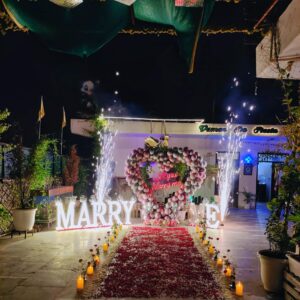 Marriage Proposal Decoration