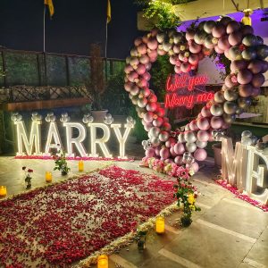 Romantic Proposal Decoration