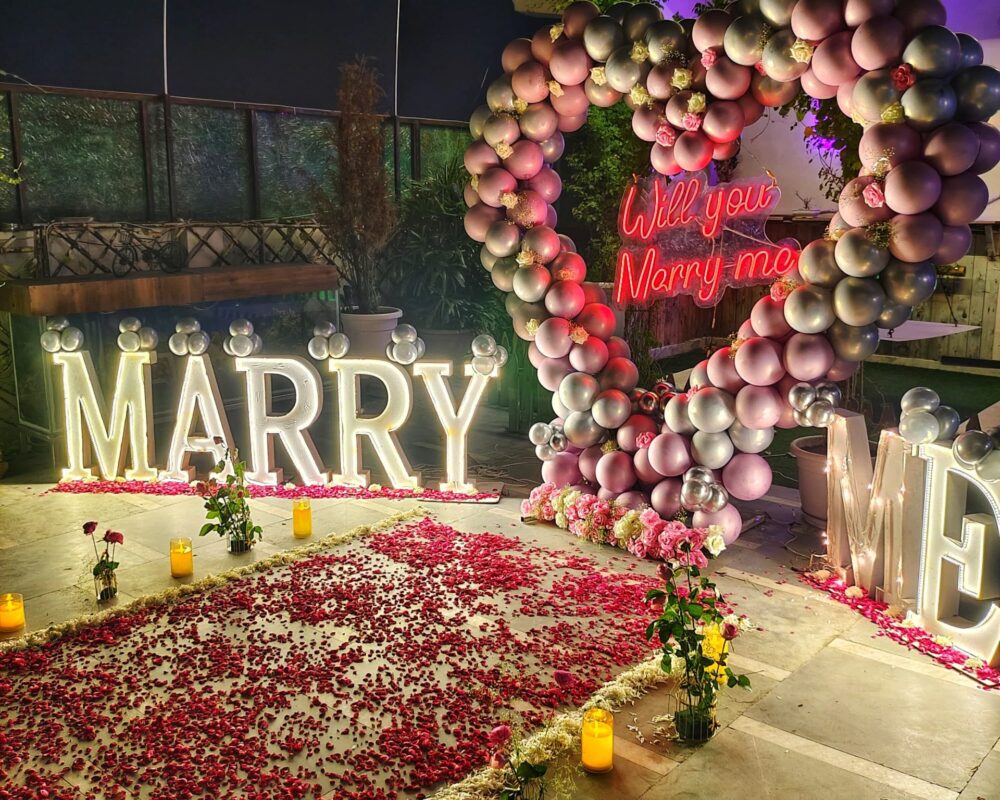 Romantic Proposal Decoration