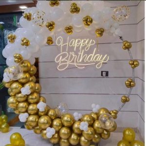 Golden Balloons Decoration