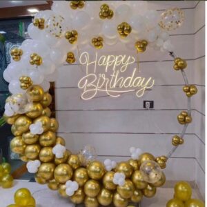 Golden Balloons Decoration
