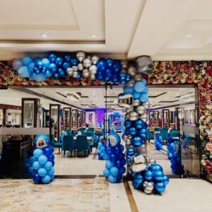 Blue Theme Birthday Decoration