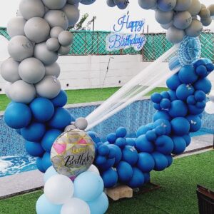 Blue & White Theme for Outdoor Party